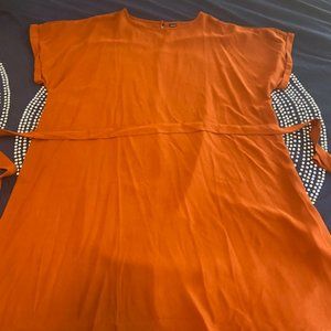 Shein Maternity Burnt Orange Dress